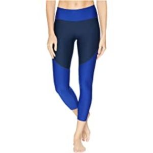 Under Armour Balance Crop Legging, Colorblock Navy and Royal Blue